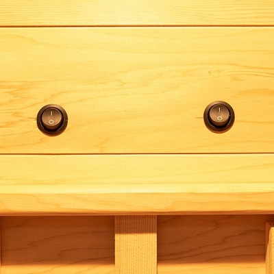 Kapalı Ahşap Küçük Kızılötesi &amp; Buhar Kombinasyonu Sauna 2 Kişilik