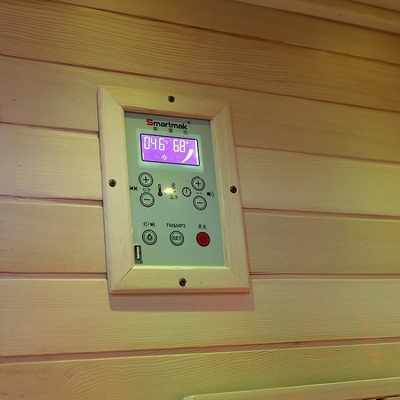 Ev İçin Tam Spektrumlu ve Karbon Isıtıcı Masif Ahşap 2 Kişi Kızılötesi Sauna