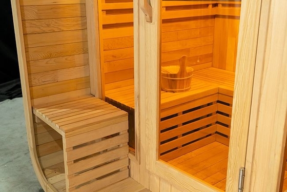 Ahşap Dış Soba Isıtıcı Kare Açık Bahçe Sauna Ev Ticari