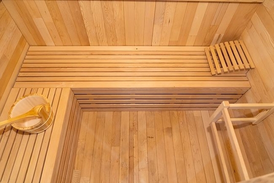 Ahşap Dış Soba Isıtıcı Kare Açık Bahçe Sauna Ev Ticari