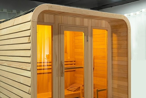 Ahşap Dış Soba Isıtıcı Kare Açık Bahçe Sauna Ev Ticari