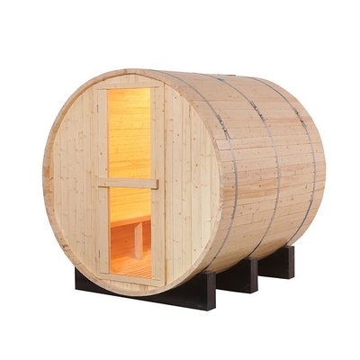 Baldıran otu Ahşap Ev Ticari Dış Mekan Geleneksel Buhar Fıçısı Sauna 6 Kişilik