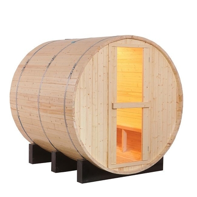 Baldıran otu Ahşap Ev Ticari Dış Mekan Geleneksel Buhar Fıçısı Sauna 6 Kişilik