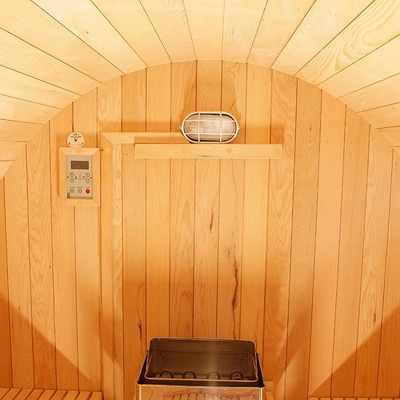 Baldıran otu Ahşap Ev Ticari Dış Mekan Geleneksel Buhar Fıçısı Sauna 6 Kişilik