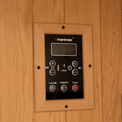 LED Işık ve Tam Spektrum Karbon Panelli Şeffaf Tempered Glass Far Infrared Sauna