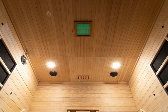 LED Işık ve Tam Spektrum Karbon Panelli Şeffaf Tempered Glass Far Infrared Sauna