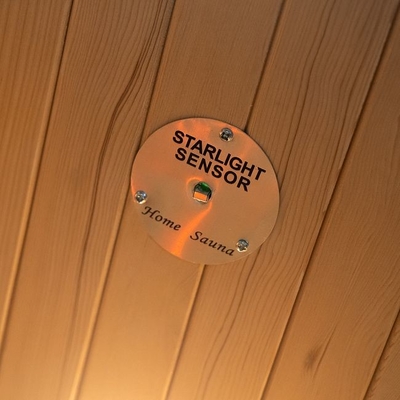 Lüks Katı Ahşap Kanada Hemlock 1 Kişi Ev Kızılötesi Sauna Ahşap Küçük
