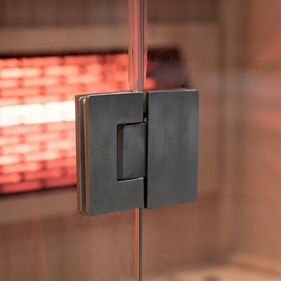 Lüks Katı Ahşap Kanada Hemlock 1 Kişi Ev Kızılötesi Sauna Ahşap Küçük