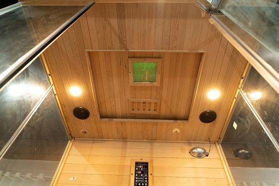 Muhteşem 3 Kişilik Kapalı Ahşap Geleneksel Buhar Ve Kızılötesi Sauna Kombine