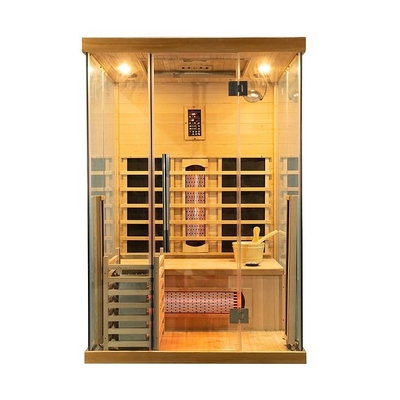 Muhteşem 3 Kişilik Kapalı Ahşap Geleneksel Buhar Ve Kızılötesi Sauna Kombine