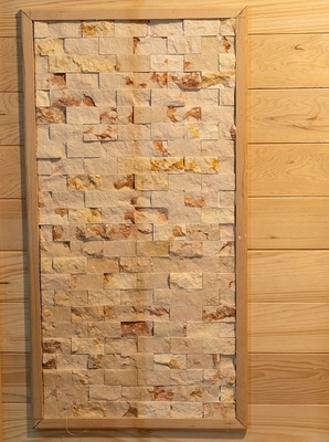 Masif Ahşap Kapalı 3KW Aile Buhar Sauna Odası 3 Kişilik