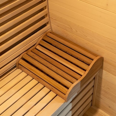 Masif Ahşap Kapalı 3KW Aile Buhar Sauna Odası 3 Kişilik