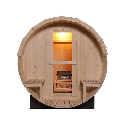6KW Sobalı Büyük Masif Ahşap Geleneksel Buhar Açık Varil Sauna