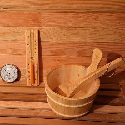6KW Sobalı Büyük Masif Ahşap Geleneksel Buhar Açık Varil Sauna