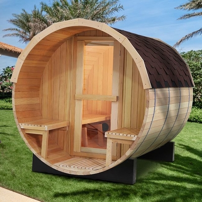 6KW Sobalı Büyük Masif Ahşap Geleneksel Buhar Açık Varil Sauna