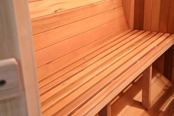 4.5KW Soba Isıtıcı 2 Kişi Kuru Islak Buhar Ahşap Varil Sauna Açık