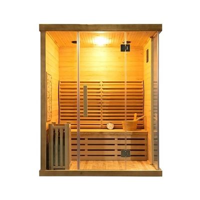 Bilgisayar Kontrolü Hemlock / Cedar Ev Sauna Odası 1750W Güçle