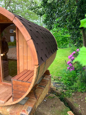2 - 8 Kişilik Ahşap Varil Sauna Sundurmalı / Sundurmasız Seçeneği