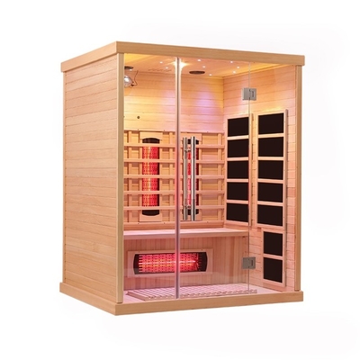 100-178kg Smatmak Şeffaf Temperli Cam Uzak Kızılötesi Sauna Konfor Ve Güvenlik