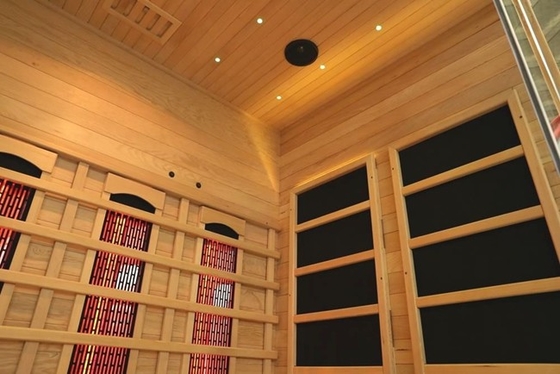 Yüksek Teknoloji Sağlık Dijital Denetleyici Uzak Kızılötesi Sauna Odası 2700W 4 Kişi