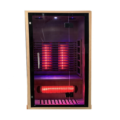 Kanada Hemlock / Kırmızı Sedir Malzemesi Düşük EMF Kızılötesi Sauna 100 - 178kg Kapasite