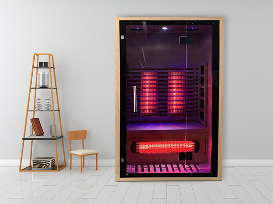 Kanada Hemlock Veya Kırmızı Sedir ile Tam Spektrumlu Karbon Panel Kızılötesi Sauna