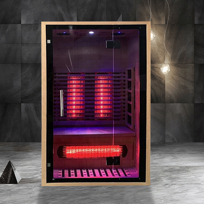 Kanada Hemlock Veya Kırmızı Sedir ile Tam Spektrumlu Karbon Panel Kızılötesi Sauna