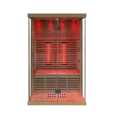 Tam Spektrum ve Karbon Panel Hemlock Uzak Kızılötesi Sauna Odası 2 Kişilik Boyut