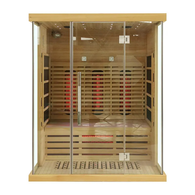 3 Kişilik Ticari Ev İçin Lüks EMF Karbon Panel Isıtıcı Tam Spektrumlu Kızılötesi Sauna