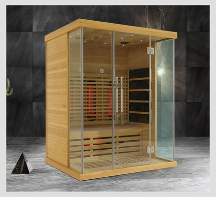 3 Kişilik Ticari Ev İçin Lüks EMF Karbon Panel Isıtıcı Tam Spektrumlu Kızılötesi Sauna