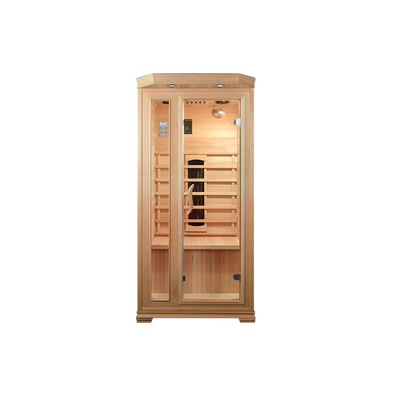 1750W Hemlock / Cedar Ev Sauna Odası Güvenlik Sistemiyle Ahşap Renkli Dikdörtgen Şekilde
