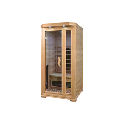 Ahşap Sedir Ev Sauna Odası 900 * 900 * 1900mm, 8mm Temperli Camlı