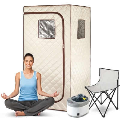 0-99 dakikalık ev spa rahatlaması için taşınabilir buhar sauna çadırı