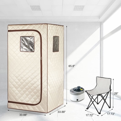 Su geçirmez kumaş taşınabilir buharlı sauna kişisel spa taşınabilir sauna kutusu ev için