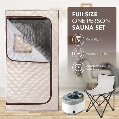 Su geçirmez kumaş taşınabilir buharlı sauna kişisel spa taşınabilir sauna kutusu ev için