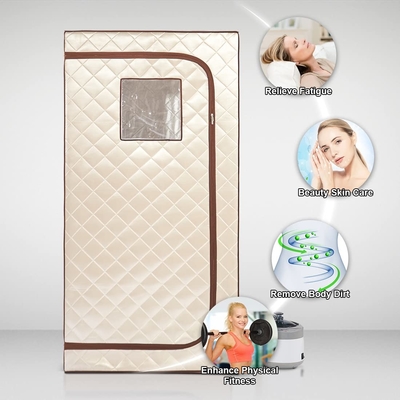 Su geçirmez kumaş taşınabilir buharlı sauna kişisel spa taşınabilir sauna kutusu ev için