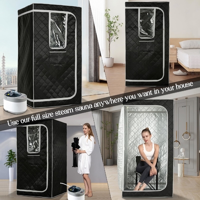4L Büyük Buhar Mühürü Bir Kişilik Spa Tam Vücut Taşınabilir Sauna Çadırı