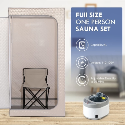 Tam Boyutlu Katlanabilir Taşınabilir Buhar Saunası OEM / ODM Taşınabilir Sauna Çadırı