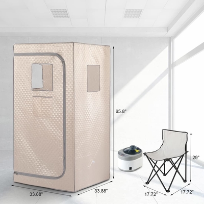 Tam Boyutlu Katlanabilir Taşınabilir Buhar Saunası OEM / ODM Taşınabilir Sauna Çadırı