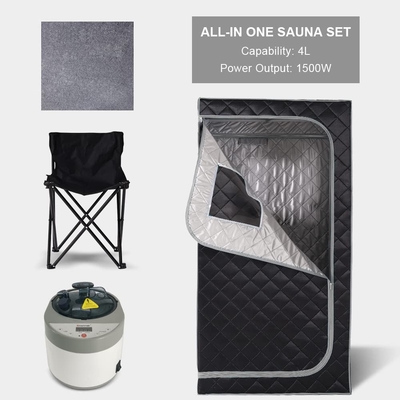 Mini Kişisel Sauna Çadırı Tam Boyutlu Taşınabilir Buhar Sauna Çadırı Ev Spa için