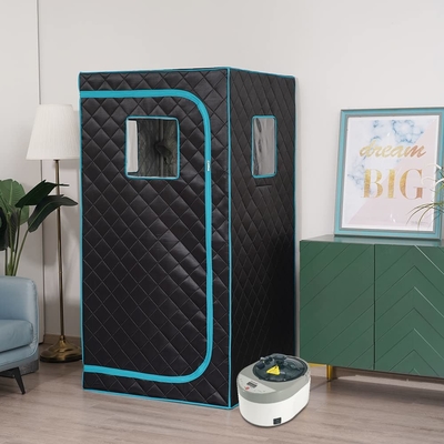 Tam Boyutlu Taşınabilir Buhar Sauna Çadırı 4L 1500W Ev Spa Rahatlaması İçin