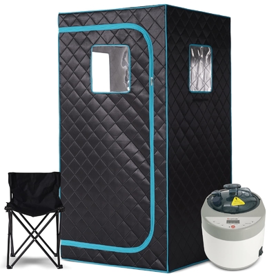 Tam Boyutlu Taşınabilir Buhar Sauna Çadırı 4L 1500W Ev Spa Rahatlaması İçin