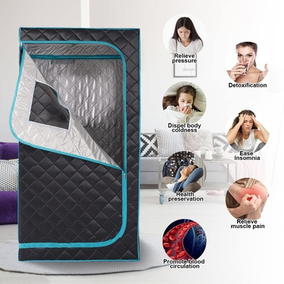 Tam Boyutlu Taşınabilir Buhar Sauna Çadırı 4L 1500W Ev Spa Rahatlaması İçin