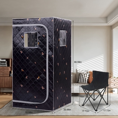Detox tedavisi için 1500W Tam Vücut Ev Taşınabilir Buhar Sauna Çadırı