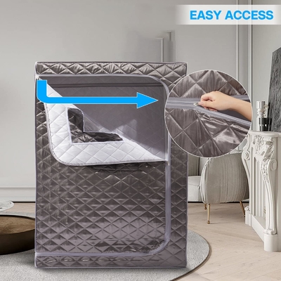 1500W Taşınabilir Buhar Saunası Su geçirmez Kumaş İki Kişilik Sauna Çadırı