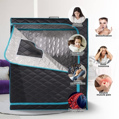 Zaman kontrolü ile 4L taşınabilir buhar sauna çadırı 0-99 dakika