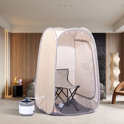 Tam Boyutlu Taşınabilir Buhar Saunası Ev Spa Kapalı Taşınabilir Pop Up Sauna