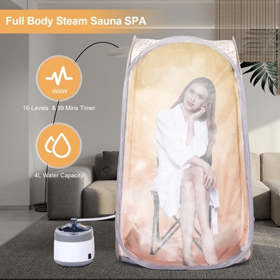 Tam Boyutlu Taşınabilir Buhar Saunası Ev Spa Kapalı Taşınabilir Pop Up Sauna