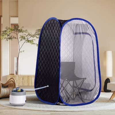 Tam boy katlanabilir taşınabilir buhar saunası 1 kişi taşınabilir sauna çadırı