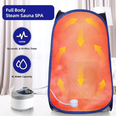 Düzenlenebilir zaman kontrolü ile tüm vücut spa katlanabilir taşınabilir buhar saunası